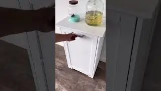 Tilt Out wooden trash cabinet or clothes bin?