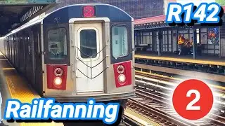 ⁴ᴷ⁶⁰ Railfanning the R142 (2) train at Simpson Street