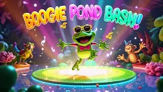 👉 Funky Frog&rsquo;s Boogie Pond Bash! 🐸🎉 | Follow Along Frog Dance Party for Toddlers and Preschoolers!