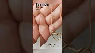 Fashion Open Twisted Heart Pendant Necklaces for Women 18k Gold Stainless Steel #shortvideo #jewelry