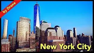 New York City, Manhattan USA  4K Drone 2019