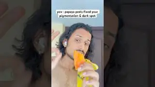 Papaya peels fixed your pigmentation, dark spot  #reels #viralvideo #trending #skincare