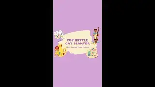 Pop Bottle Cat Planter
