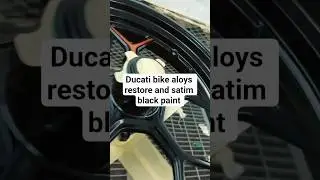 Ducati bike aloys restore and satim black paint #shortsvideo #automobile #uae #ducati