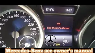 Mercedes-Benz start engine see owners manual || how to fix | Mercedes engine starting problem fix