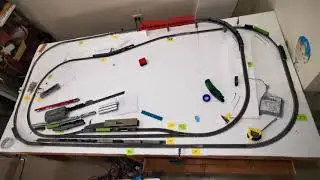 Arduino DC Layout with IR block occupancy detector #2 , running 5 trains