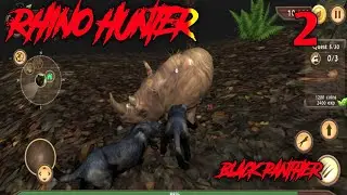 The Nightmare Wild Panther Attacks Rhino And Other Animal In Wild Panther Sim 3D Game Part #2