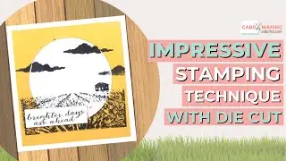 [Card Making Stamp and Die Cut] Stamping Techniques With Die Cut