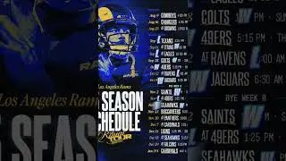 rams schedule #rams #nfl #shorts