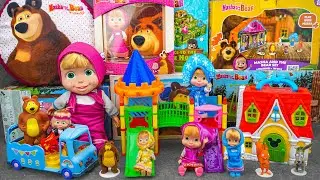 97 Minutes of Satisfying ASMR Unboxing | Cute & Fun Masha and The Bear Playground Playset 🐾