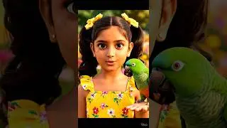 &ldquo;Cute Girl & Talking Parrot &ndash; Don&rsquo;t Forget to Like & Subscribe!&rdquo;#shorts #parrot #RabiaAI