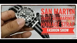 1 Watch, 10 Looks: San Martin SN017 Submariner Homage watch strap fashion show #sanmartinwatch