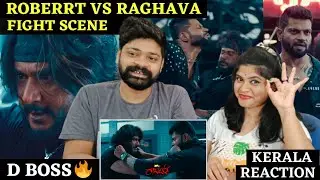 Roberrt VS Raghava MASS Fight Scene REACTION🔥🥵🔥 | Malayalam | Challenging Star Darshan | D Boss🔥