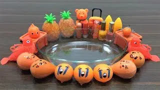 Special Series ORANGE Satisfying Slime Videos | Mixing Random Things into Slime | Slime Mixing