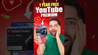 1 Year Free YouTube Premium 👌Shorts