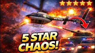 I Stole a Police Helicopter 😱🚁 | Helicopter vs Cops, Tank Rampage & Chaos | GTA Vice City