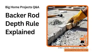 Backer Rod Recessed Depth Rule Three-Eight Three