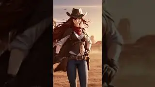 When She Enters Town &mdash; Everyone Goes Silent 🌵⭐ #cowgirl #wildwest #anime