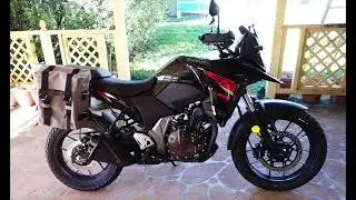 2024 Suzuki Vstron 250 SX - Adventure Riding - How To Fit The Pannier Racks -Part 1.