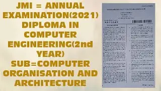 COA question paper|Question paper of Computer organization and architecture |Question paper of COA