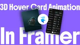 3D Hover Card Animation in Framer | @framer