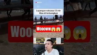 Menegangkan mau Menerbangkan layangan besar ukuran 12 meter #shorts #reactionvideo #react #eldanboy