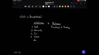 Discipleship 101: a new direction for the channel