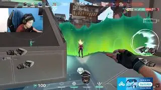 Джетт на New Breeze! C9 Oxy [NA] Рейтинговый геймплей VALORANT