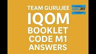 IOQM Booklet Code M1 Answers | By Team GURUJEE