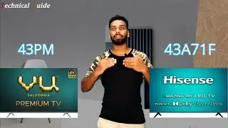 Hisense 43 inch 4k tv VS Vu 43 inch ultra 4k tv | which one better? 🔥🔥🔥