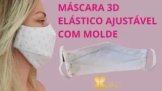 MÁSCARA 3D COM ELÁSTICO AJUSTÁVEL