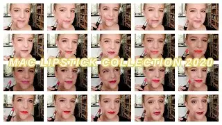 MAC LIPSTICK COLLECTION 2020 // Swatching all 21 shades of my MAC lipsticks