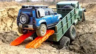$50 Cheap RC Truck Challenge! WPL 6x6 Heavy Load & Rollover