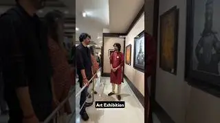 Art Exhibition at Balgandharva Art Gallery, Pune #art #charcoalart #drawing #charcoaldrawing