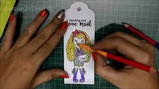 Tag with Handmade Felt Embellishments!! #creative2015minds