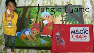 MAGIC CRATE review kids video- Jungle Game from Little Jungle Explorer box
