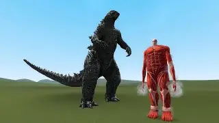 Colossal Titan VS Godzilla [Garry&rsquo;s Mod]