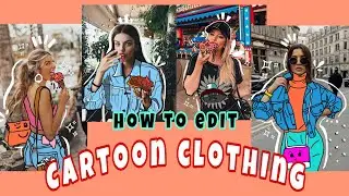 CARTOON CLOTHING ON PICSART // EASY TUTORIAL
