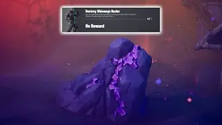 Destroy Sideways Rocks - Fortnite Raven Challenge