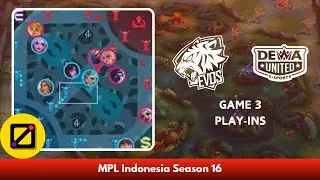 [Mini Map] EVOS Esports vs Dewa United - Game 3 - Play-ins - MPL ID S16 Playoffs