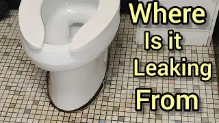 How i check to see if the toilet seal is leaking