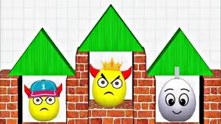 Hide Ball Logic puzzle Game / Draw To Smash Game / Level 7856 - 8796 Game / ASMR Gameplay 