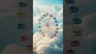 CRAZY Ferris Wheel RIDE Above the CLOUDS AI making Video#clouds #sky #aianimation #ai #foryou