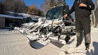 Ремонт горнолыжного склона Snow 101 в Блу-Маунтин.