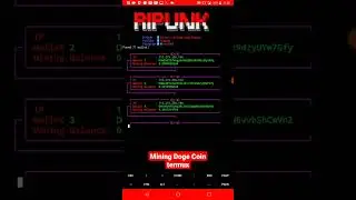 Mining doge coin termux test 77 wallet WD faucetpay #shorts