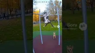 Outdoor fitness! Get a great physique without going to the gym.[AI Caught It]