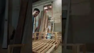 Slatted Sofa Bed #woodworking #furnituremaker #furniture