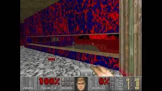 Doom level E3M6, Mt. Erebus: Blue key