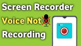 Motorola Phone | Screen Recorder Voice Not Recording Problem Solved
