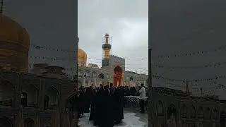 The pleasant sound of the call to prayer at the shrine of Imam Reza #art